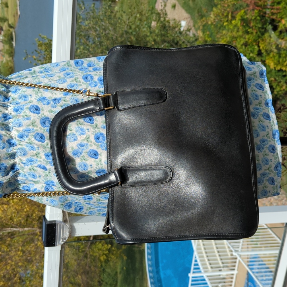 Vintage Coach Slim Satchel Large 9430 black - Picture 3 of 12